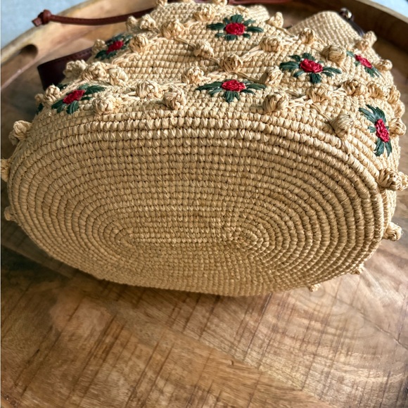 Embroidered Sezane raffia bag - Picture 14 of 17